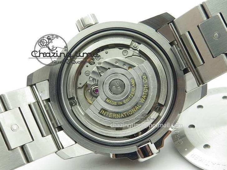 MIROTIME 0101 UrbanStyle Aquatimer Automatic IW329002 V6F 1:1 Best Edition Black Dial On SS Bracelet MIYOTA 7317